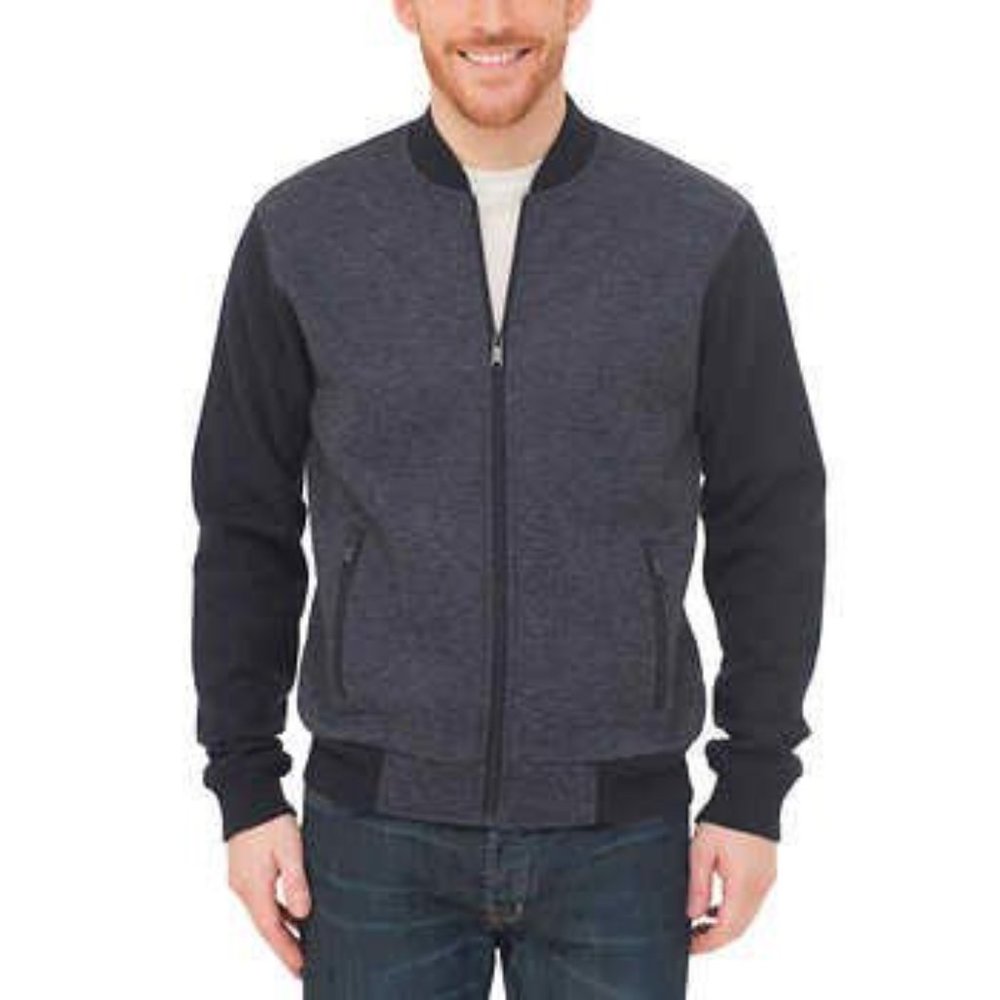 NWT!!  Boston Traders Navy XL Men's Bomber Flannel Lined Jacket